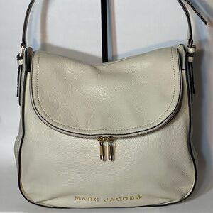 Marc Jacobs Marshmallow Leather Hobo Shoulder Bag Like NEW